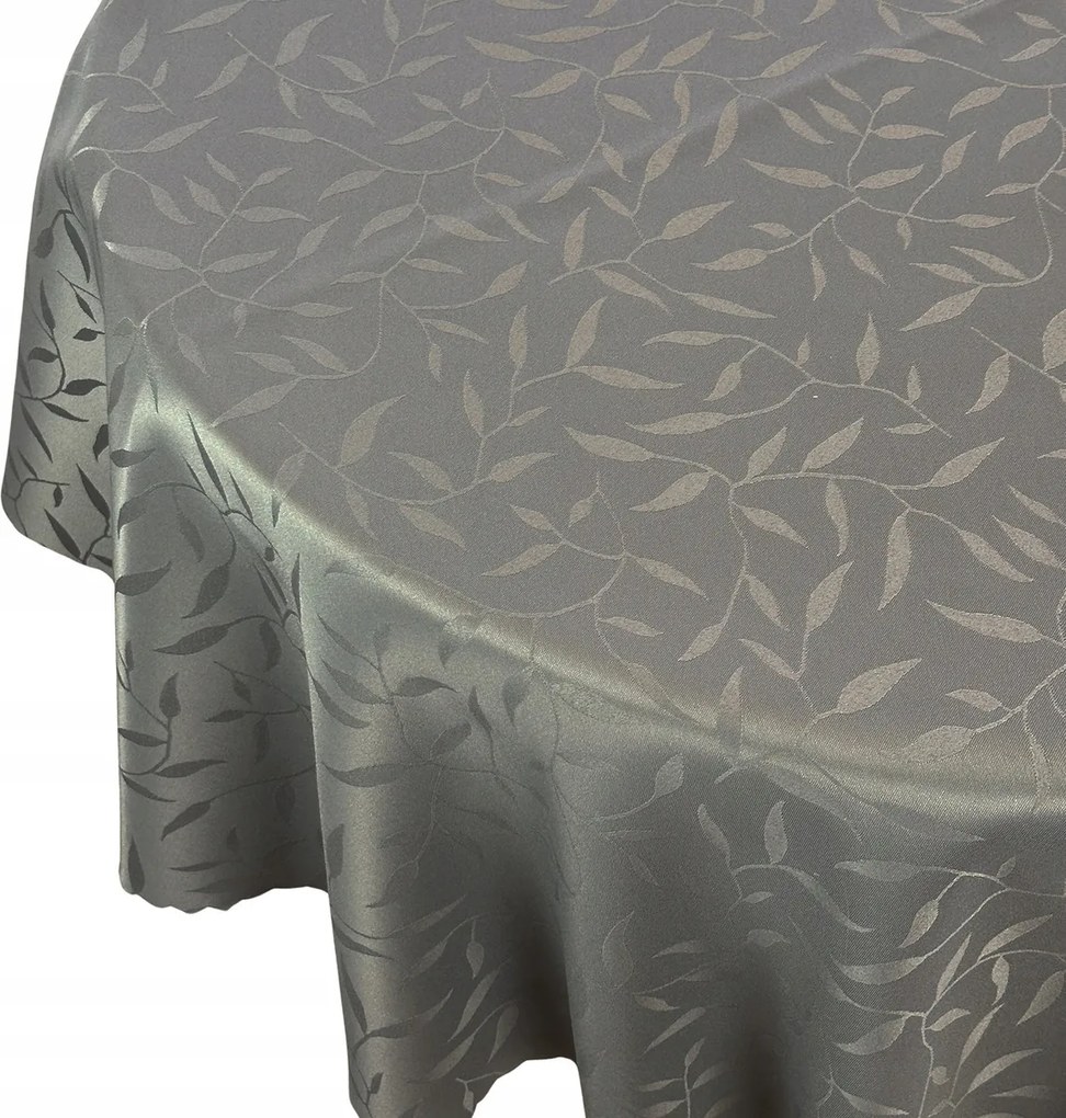 Abrosz Foltálló Asztal Sötétszürke Grafit Levelek Kör átmérő 150 cm