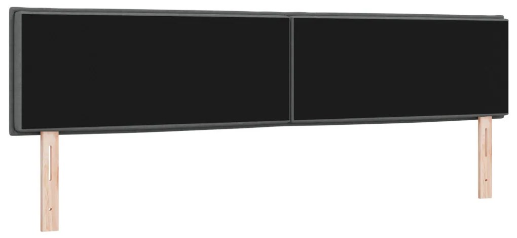 LED Fejtámla Vonal Dizájn Sötétszürke 100 cm Szövet