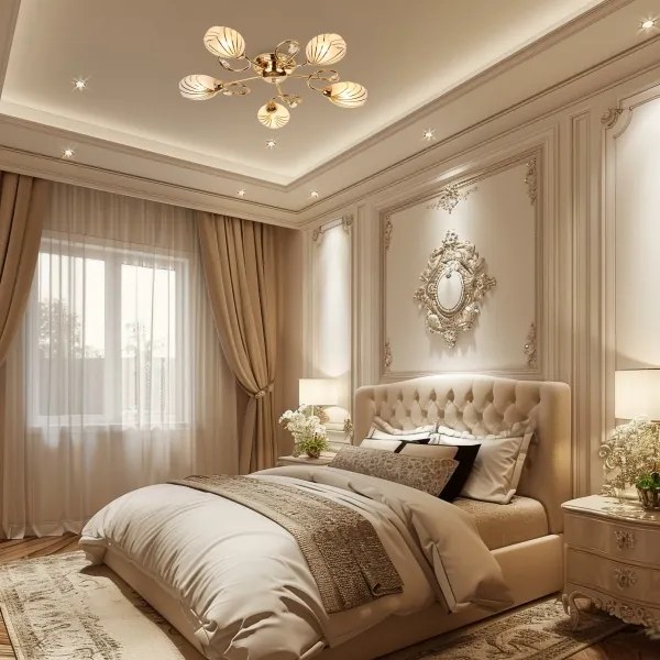 Brilagi - Felületre szerelhető csillár MEGAPOLIS 5xE14/60W/230V arany