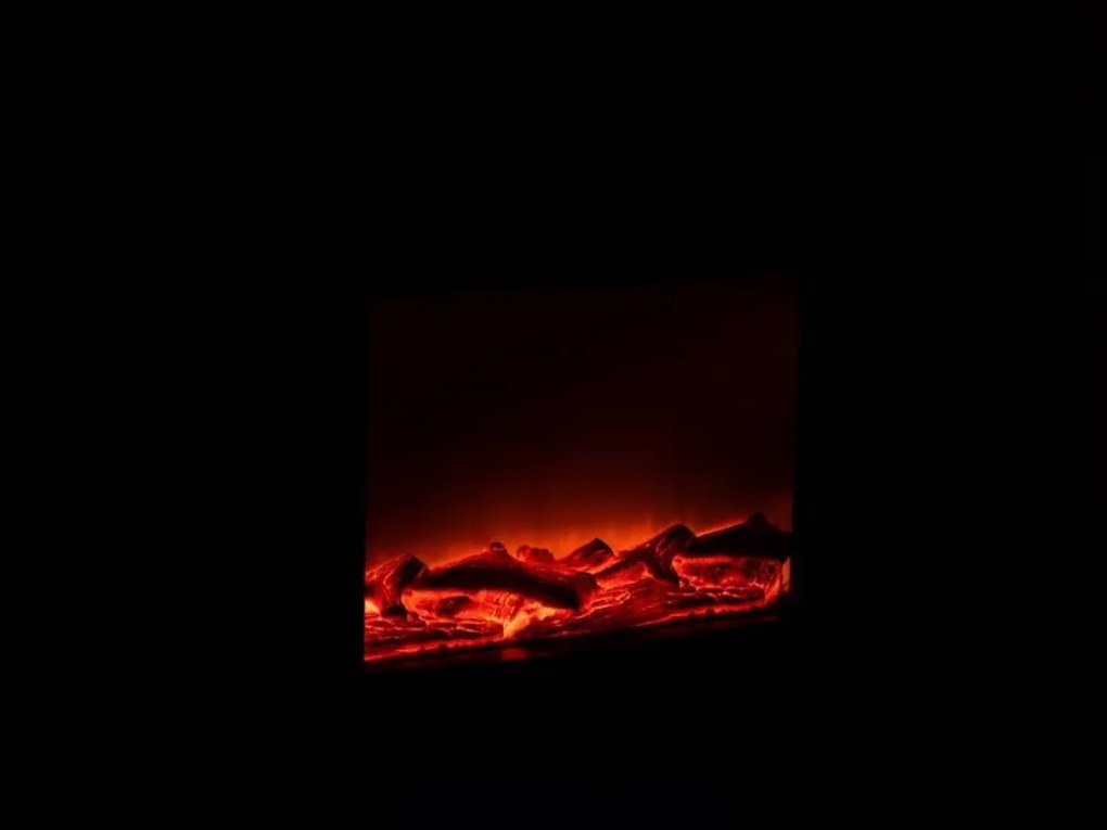 LED dekoráció modern kandalló COZY WARM 40x50 cm, fekete