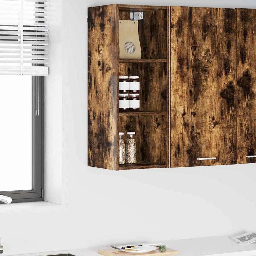 Függő szekrény Riga Füstölt tölgy 30 x 29,5 x 80 cm Faanyag