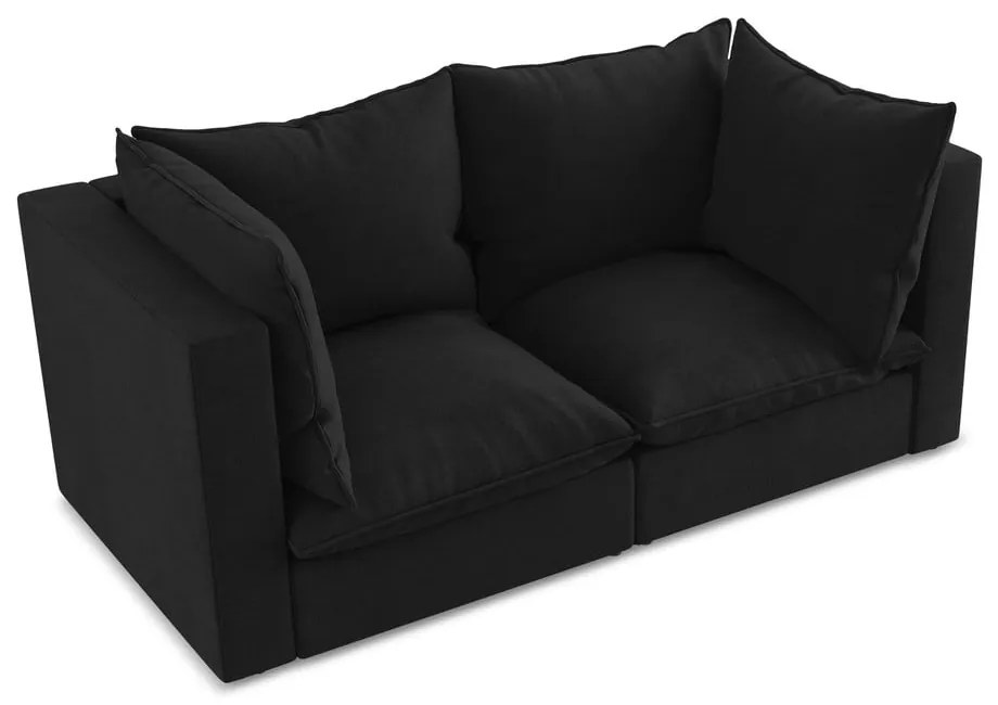 Fekete kanapé 180 cm Manao – Makamii