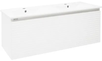 Naturel Savona Fürdőszobaszekrény mosdóval 118x43x44,8 cm fehér fényes SAVONA120BI
