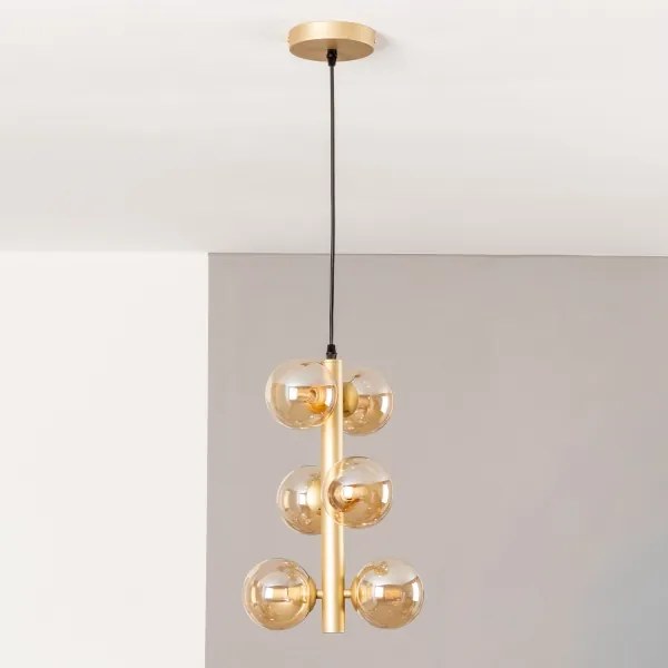 Brilagi - LED Csillár zsinóron MILLA 6xG9/3W/230V arany