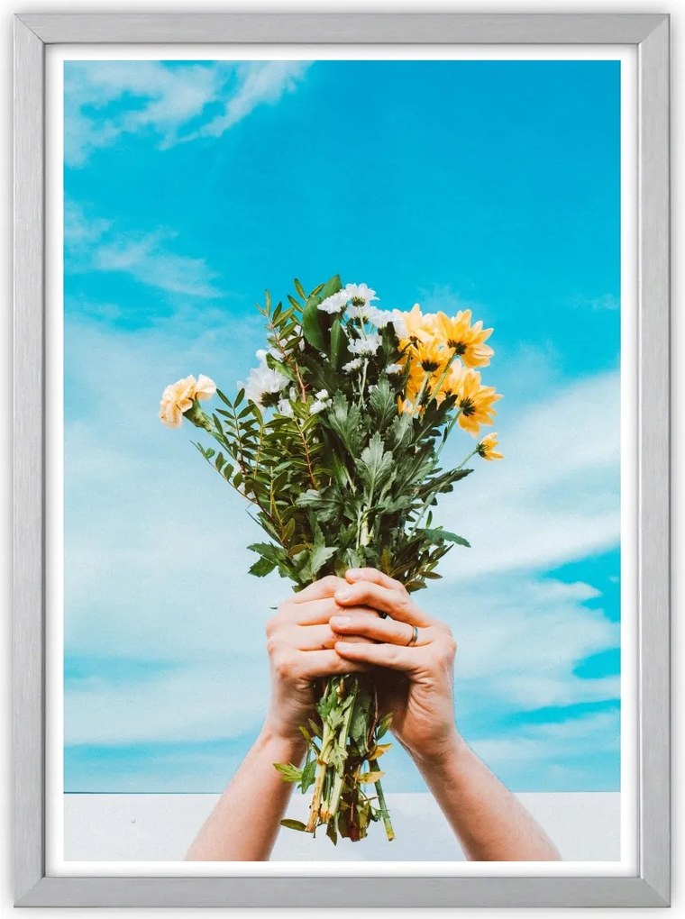 Képkeret- Ajándék- Ezüst 10x15 cm