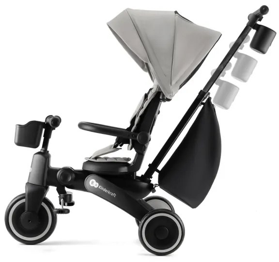 KINDERKRAFT - Gyermek tricikli JAZZ 2 szürke