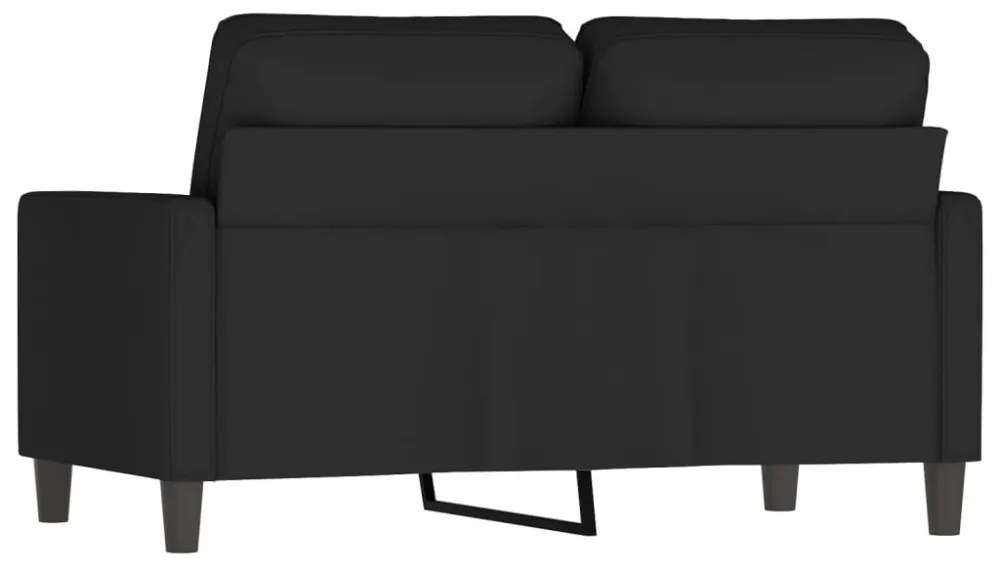 kétszemélyes fekete bársony kanapé 120 cm