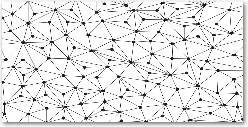 Fotó-kép edzett üveg Vonalak és körök 140x70