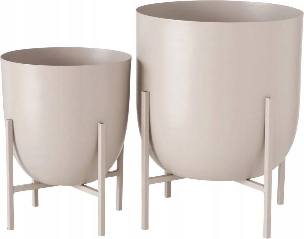 Kilana fém virágtartó fedél szett, 2 db