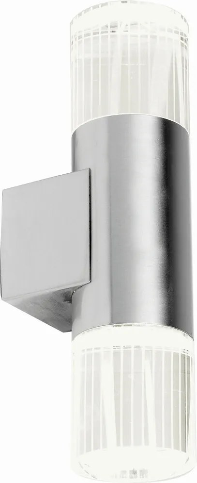 ENDON YG-7501 GRANT Modern Kültéri Fali Lámpa Polírozott Rozsdamentes Acél, Átlátszó LED IP44