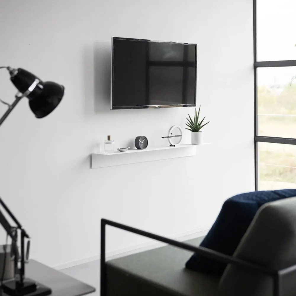 Fehér fém fali polc 90 cm – YAMAZAKI