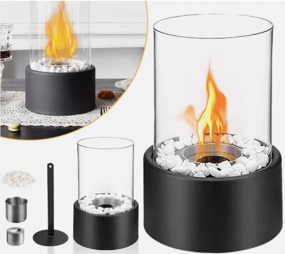 Szabadon álló Bio Kandalló Hordozható Füstmentes Otthoni Kerti Terasz