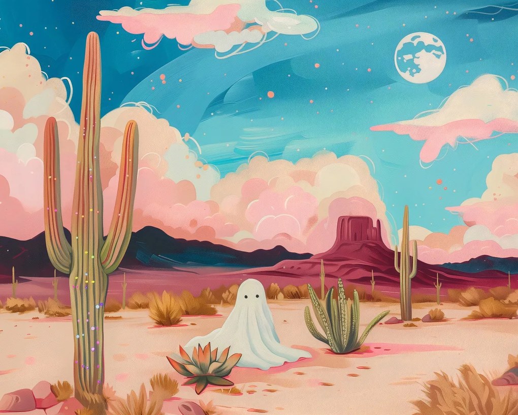 Poszter 50x40cm Szellem a kaktuszok között