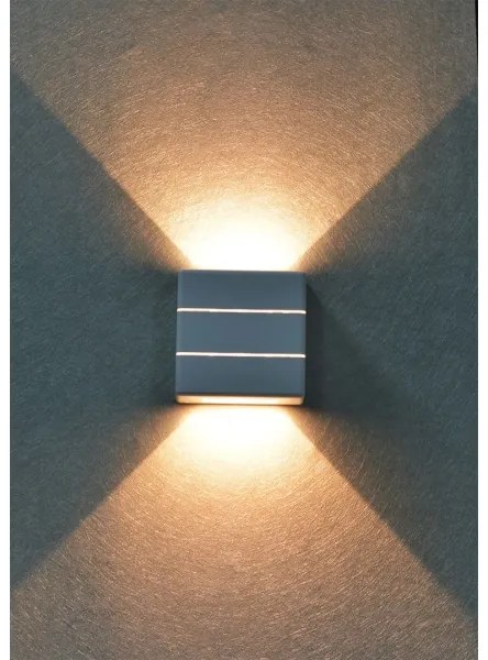 Immax 08521L - LUXLINE LED kültéri fali lámpatest 6W/230V 3000K IP54 fehér