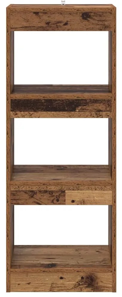 Könyvespolc Régi fa 40 x 30 x 103 cm Faanyag