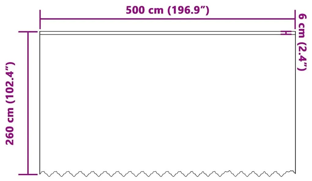 Függönyök függönyökkel Fehér 500 x 260 cm Poliészter