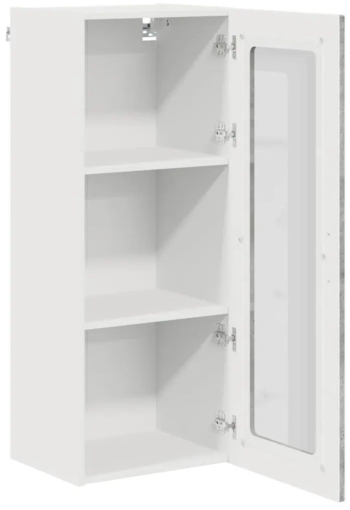 Fali konyhaszekrény Beton Szürke 40 x 31 x 100 cm Faanyag