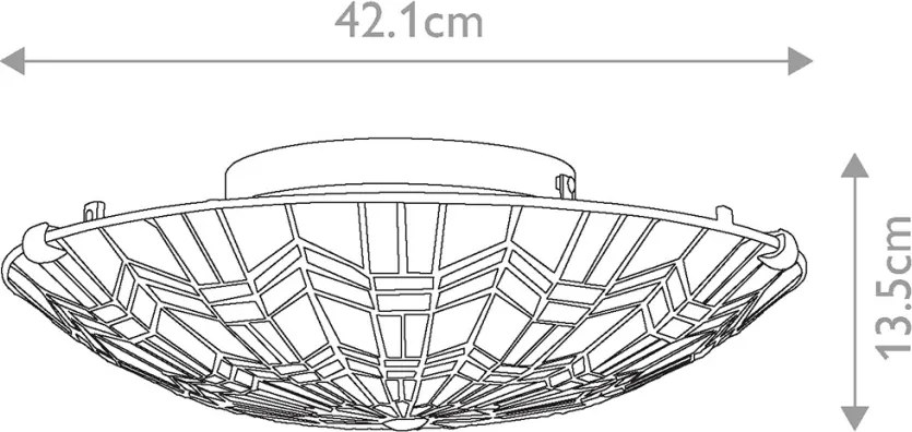 Quoizel ALCOTT QZ-ALCOTT-F Süllyesztett mennyezeti lámpa 2x60W/E27