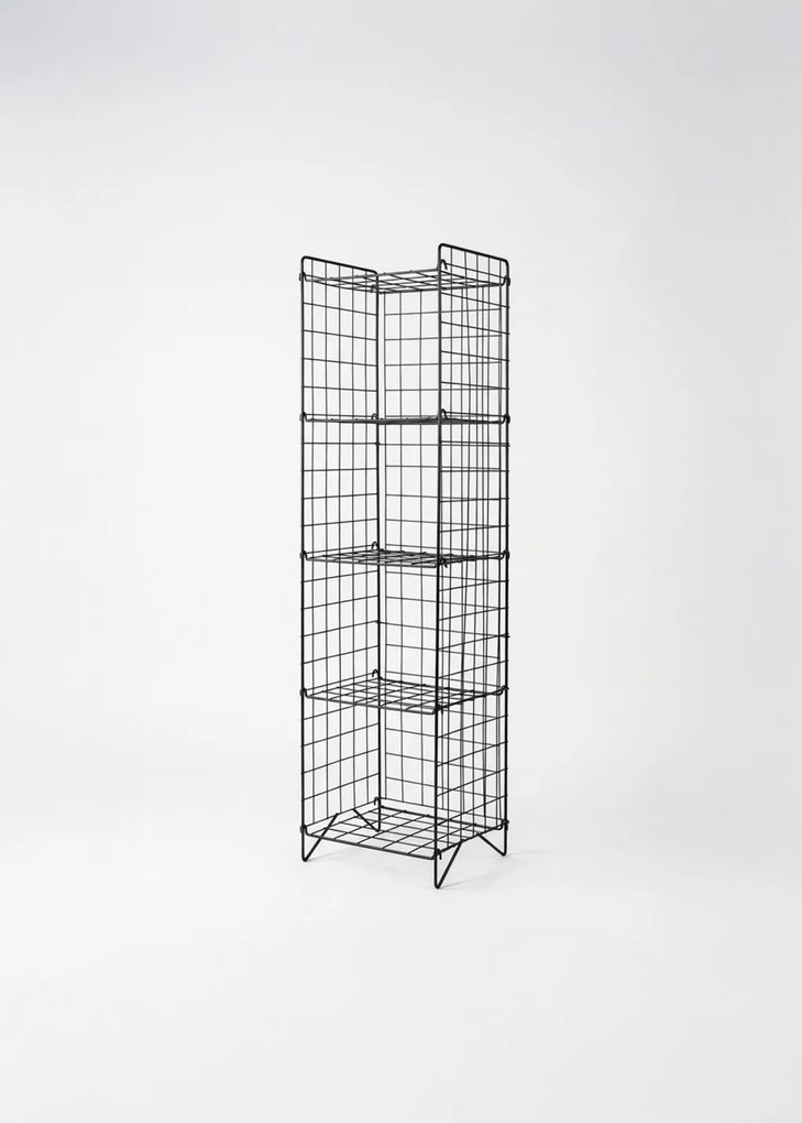 Altun fém könyvespolc, fekete, 36 cm