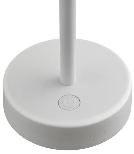 Nordlux - ELLEN töltős, állítható fényerő LED asztali lámpa, 2,8W, IP44, fehér