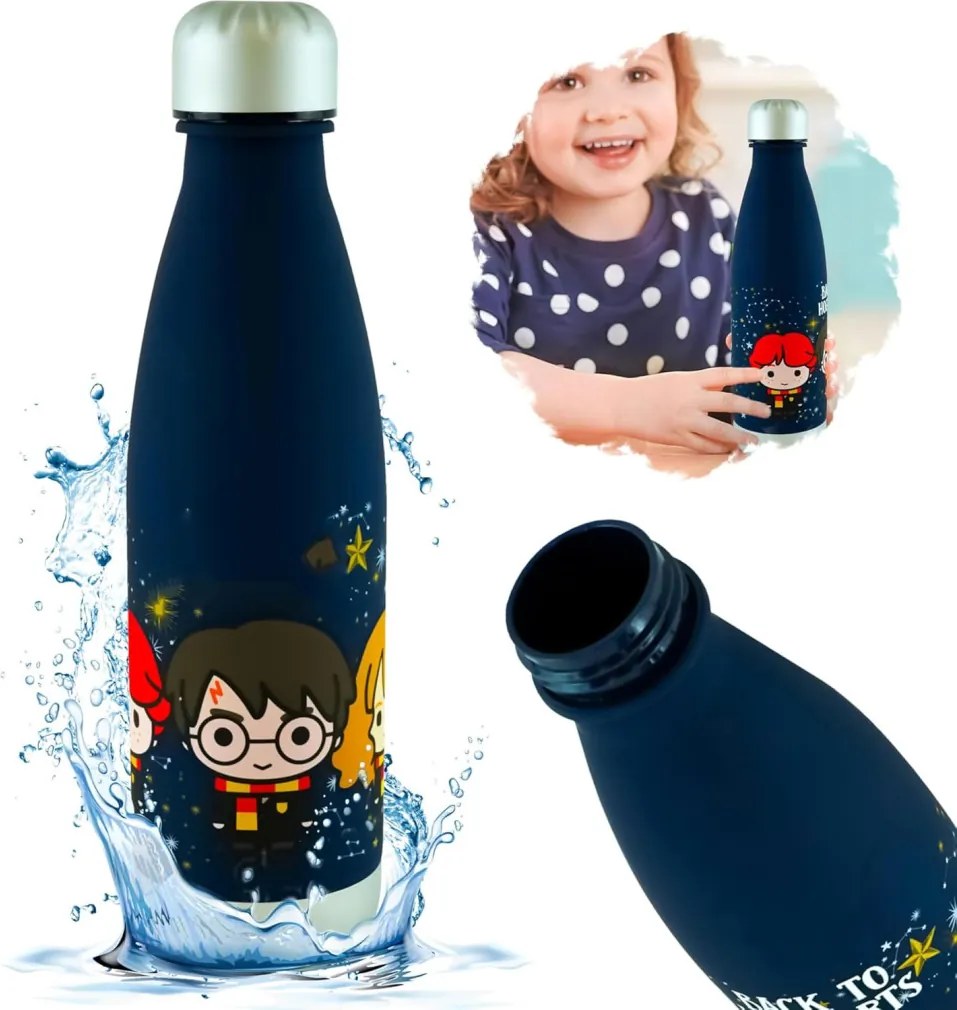 Harry Potter Hogwarts műanyag kulacs csavaros kupakkal 650 ml