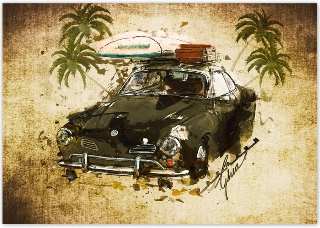 Poszterek 100x70 Volkswagen Karmann Ghia