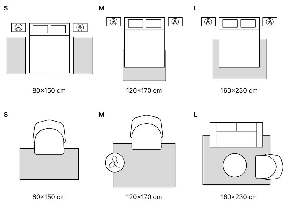 Szürke szőnyeg 160x230 cm – Mila Home