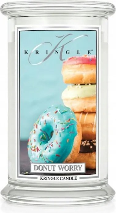 Donut Worry Kringle Candle nagy gyertya két kanóccal (624g)