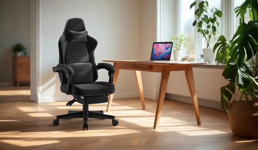 Gamer szék SENSE7 DEVON fekete