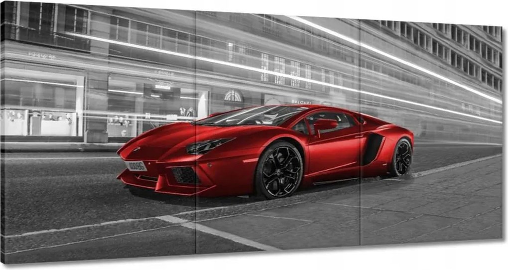 Vászonkép 180x90 Piros autó