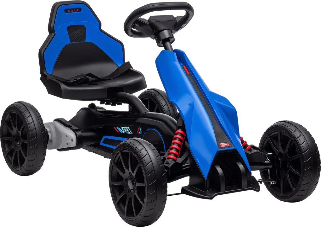 HOMCOM Elektromos Go-Kart Gyerekeknek 3-8 Év – 12V Akkumulátor, Sebesség Állítható 3-5 km/h, Biztonsági Öv, Terhelhetőség 30 kg, Kültéri Használatra 1