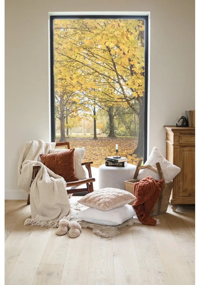 Fehéres bézs zsenília takaró 130x170 cm Renee – Tiseco Home Studio