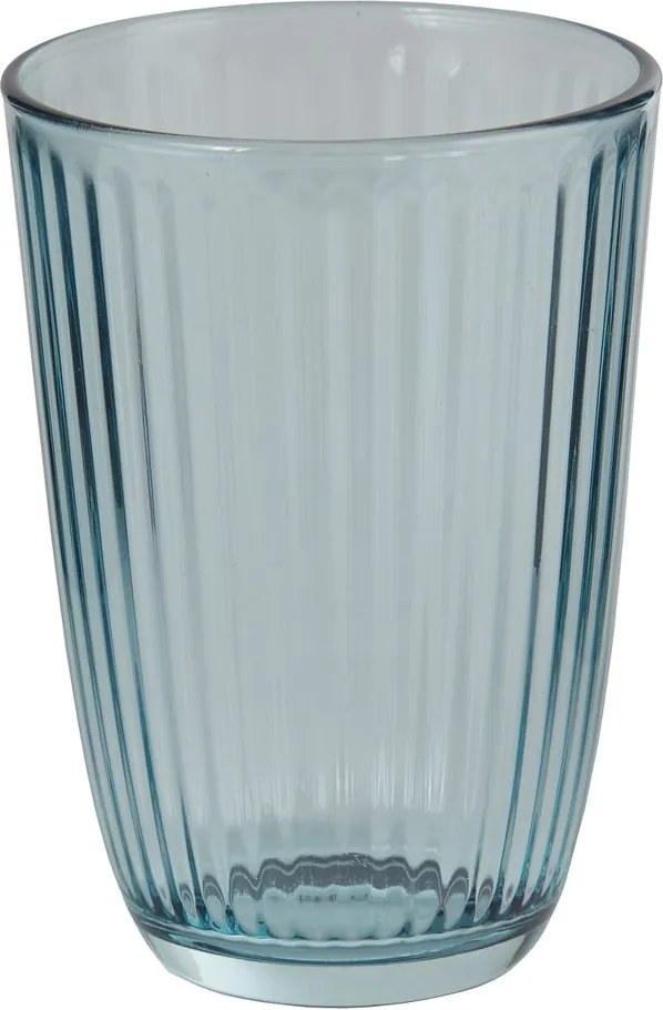 LINEE üveg pohár 390ml, kék
