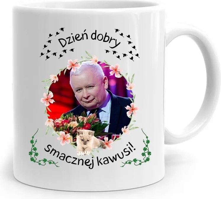 Vicces Bögre A Pis Elnökétől Jaroslaw Kaczynski fényképes nyomtatással