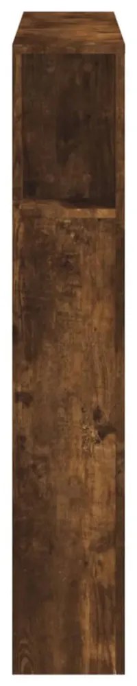 sonoma tölgy színű szerelt fa LED-es fejtámla 100x18,5x103,5 cm