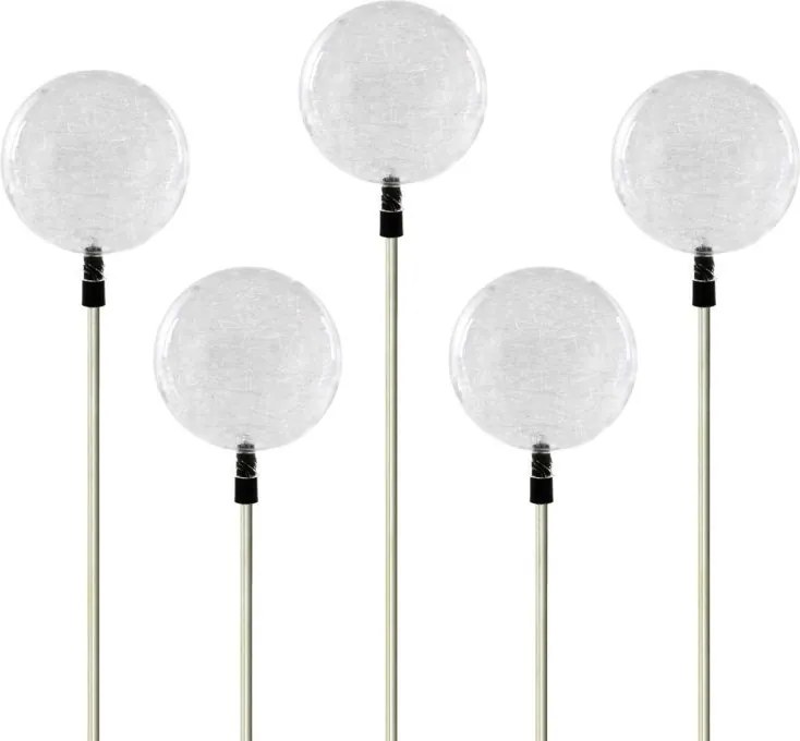 Kerti szoláris LED lámpa készlet – 3 db színváltó üveggömb