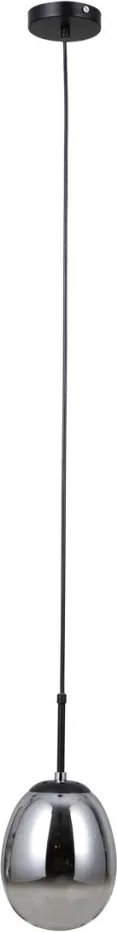 ITALUX PND-40825-1-BK MEOLO Egyágú Függesztett Lámpa Fém E14 IP20