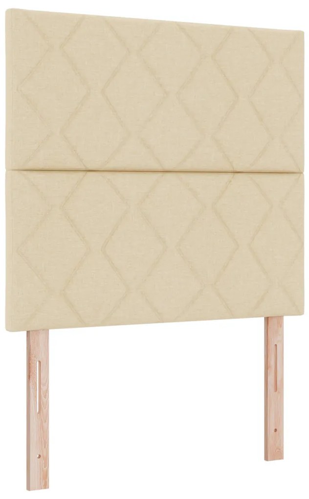 Box Spring Ágy Matrac Krém Kis franciaágy Szövet
