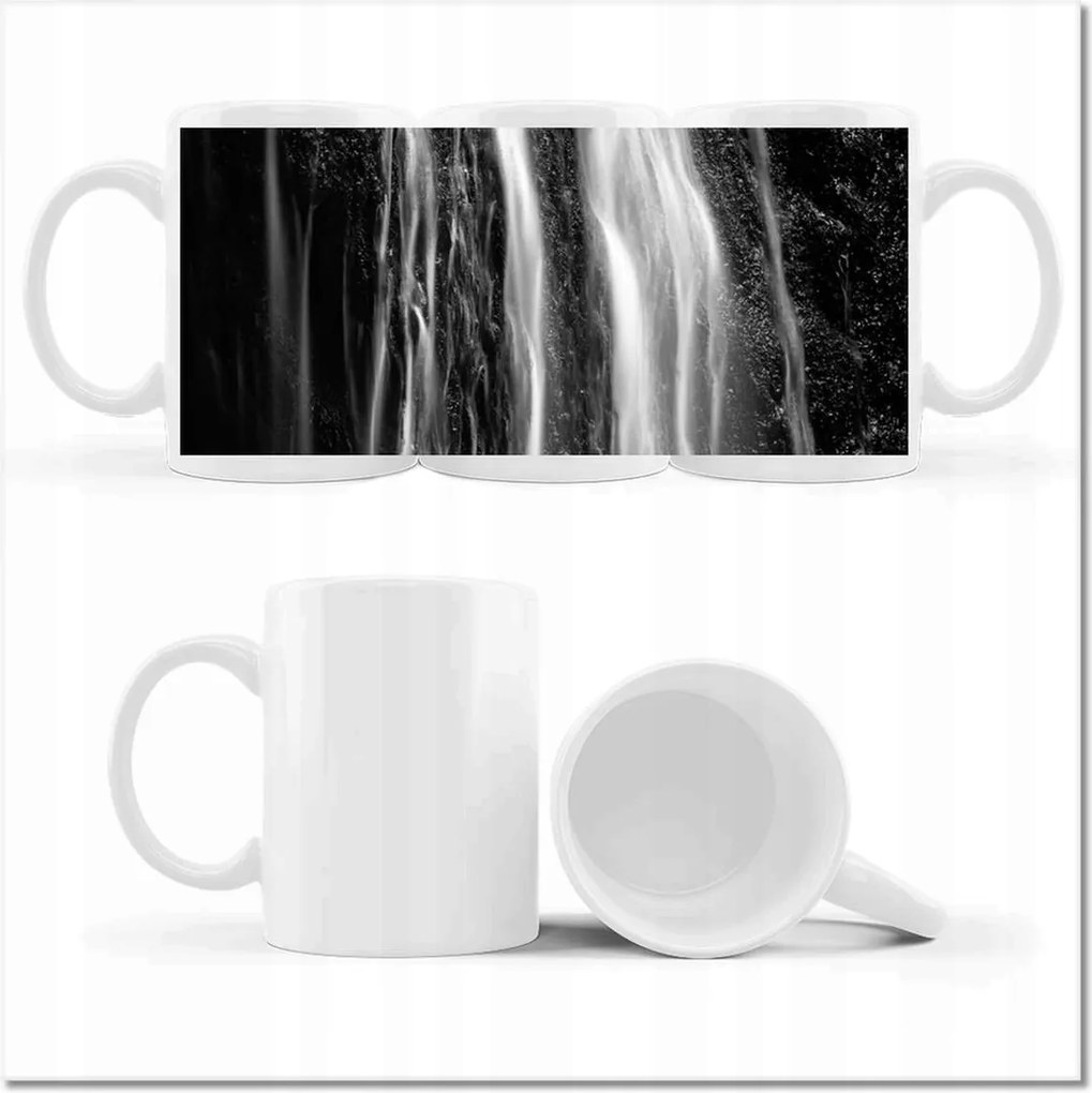 Fotó bögre Vízesés Fekete-fehér
