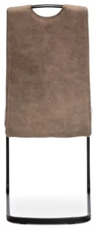 Scaun de masă modern cu bază de sanie în culoarea trufei Dcl-413