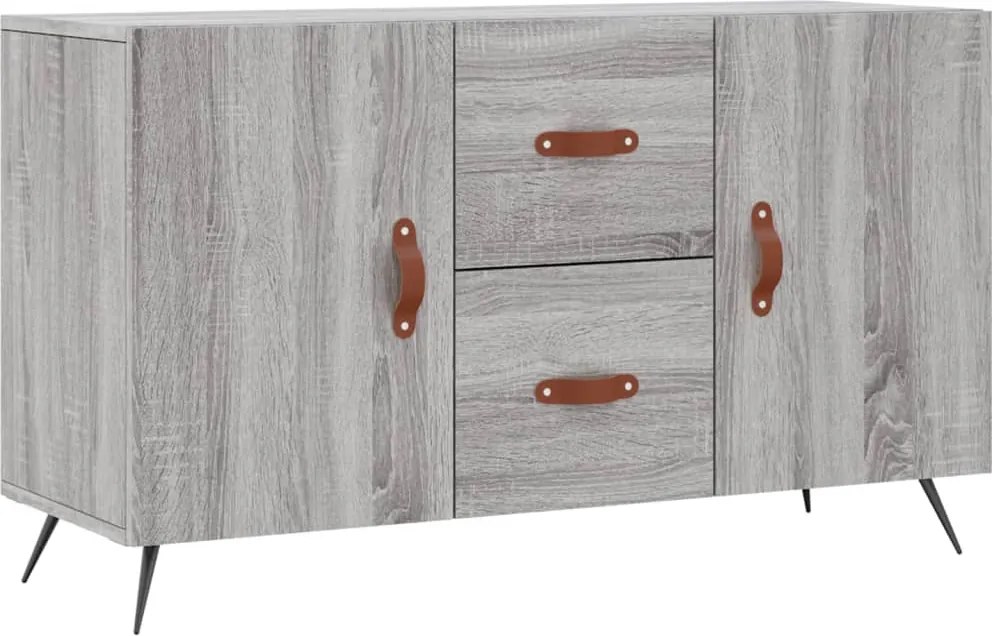 vidaXL szürke sonoma színű szerelt fa tálalószekrény 100 x 36 x 60 cm