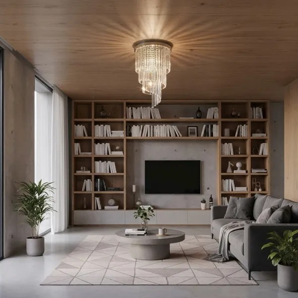 Ideal Lux-Kristály csillár CARLTON 8xE14/40W/230V átm. 40cm fényezett króm