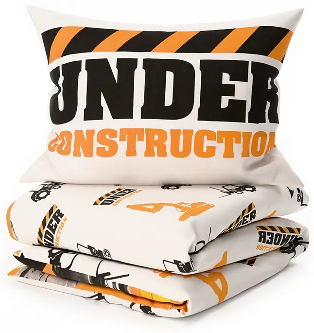 Világító pamut ágynemű BAGR narancssárga Ágyneműhuzat mérete: 70 x 90 cm | 140 x 200 cm