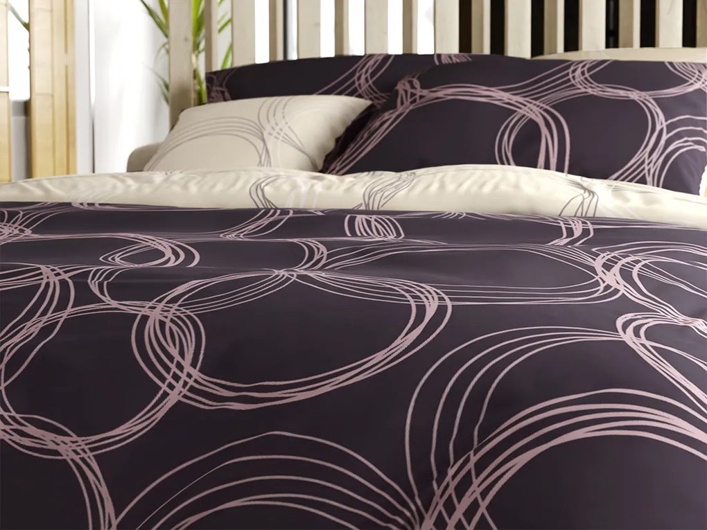 Pamut ágynemű BUBBLES BLEND fekete Ágyneműhuzat mérete: 70 x 90 cm | 140 x 200 cm