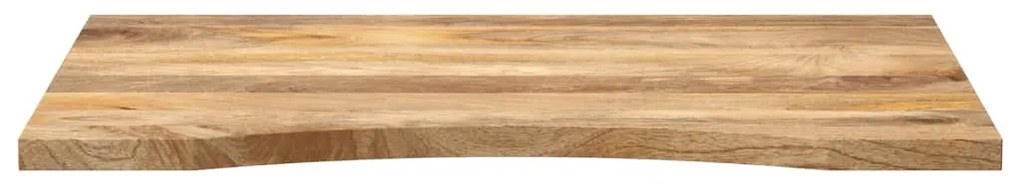 tömör nyers mangófa íves asztallap 100 x 50 x 2,5 cm