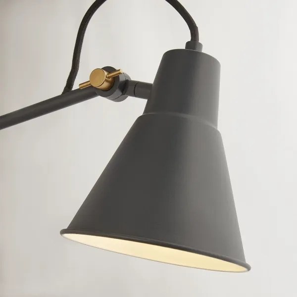 Searchlight 7403GY - Fali lámpa SWING ARM 1xE27/20W/230V antracit