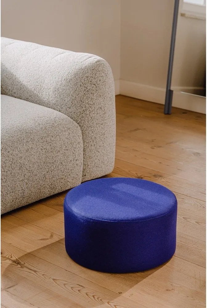 Kék gyapjú puff Folk – noo.ma