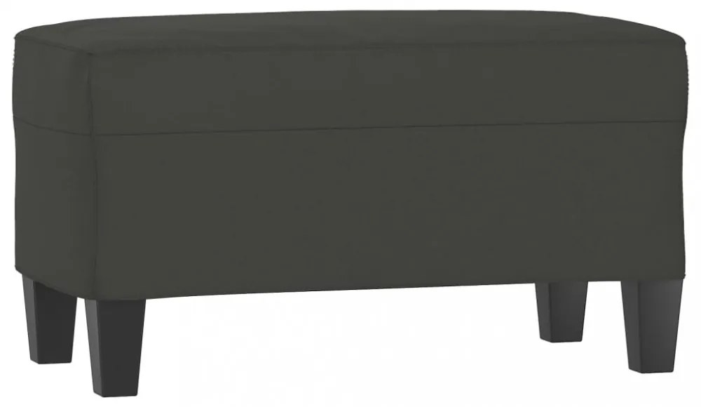 sötétszürke mikroszálas szövet pad 70 x 35 x 41 cm