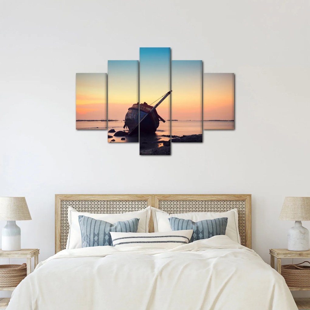 Kép - Hajótörést szenvedett hajó (150x105 cm)