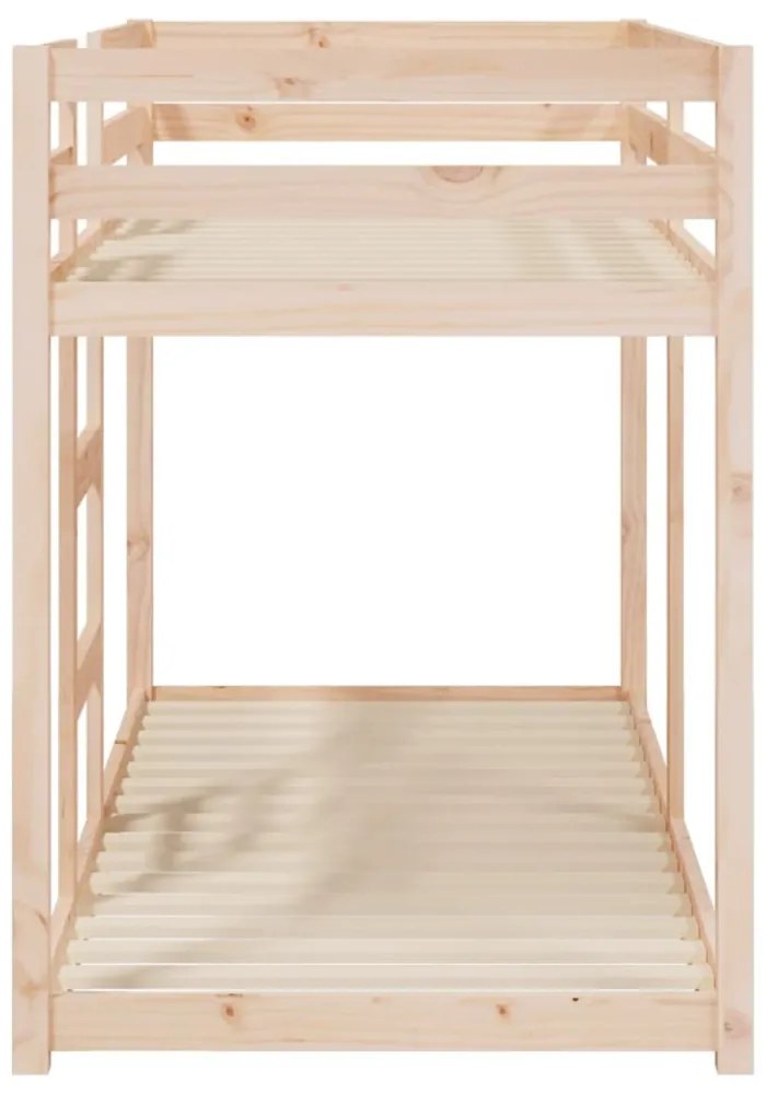 tömör fenyőfa emeletes ágy 75x190 cm
